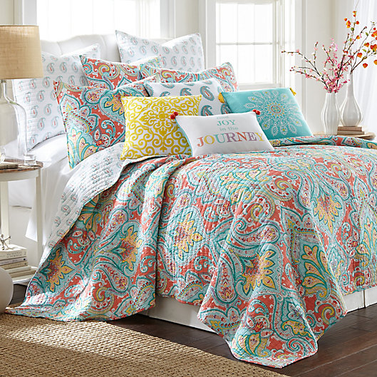Levtex Home Linda Reversible Quilt Set, Bed Bath And Beyond Twin Quilt Sets