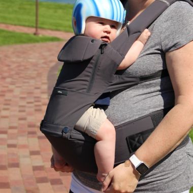 Ecleve Pulse Ultimate Comfort Hip Seat Baby Carrier in Charcoal Grey. View a larger version of this product image.