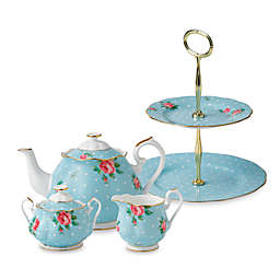 Royal Albert Polka Blue Tea Collection