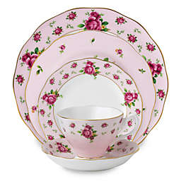 Royal Albert New Country Roses Vintage 5-Piece Place Setting in Pink