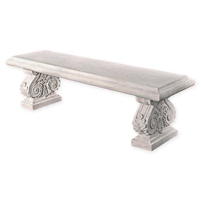 Design Toscano Cambridge Yard Architectural Garden Bench In Stone