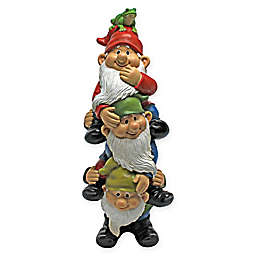 Design TOSCANO® Tower of Gnomes and Frog Statue