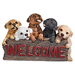 Design TOSCANO® The Puppy Parade Welcome Sign