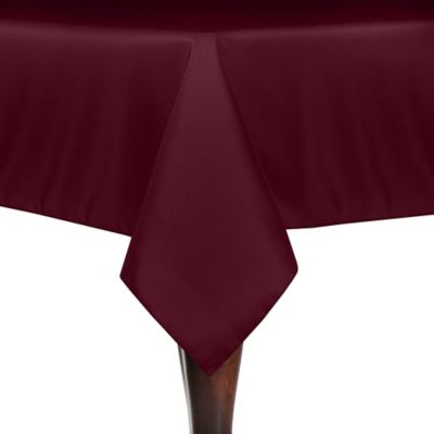Basics Solid 60-Inch x 102-Inch Tablecloth in Ruby