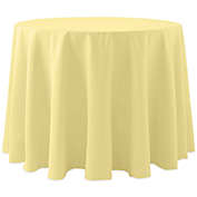 Ultimate Textile Spun Polyester 60-Inch Round Tablecloth in Cornsilk