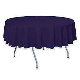 Solid  60-Inch Round Tablecloth in Purple