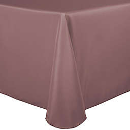 Stain-Resistant Solid 60-Inch x 84-Inch Oval Tablecloth in Mauve