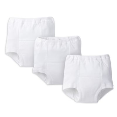 Gerber&reg; Big Kids&quot; 3-Pack Training Pants in White
