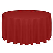 Ultimate Textile Havana Faux Burlap 72-Inch Round Tablecloth in Holiday Red