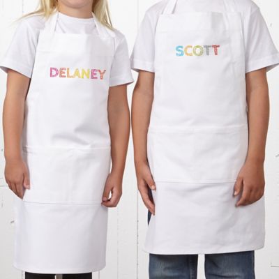 Stencil Name Youth Apron