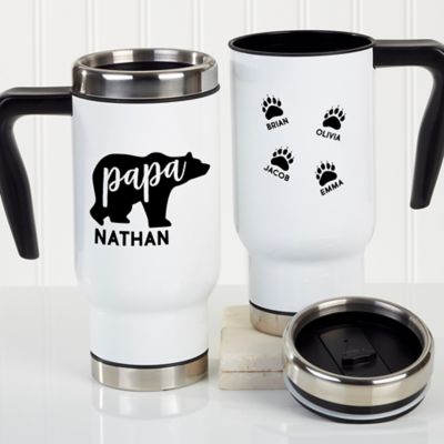 papa bear travel mug