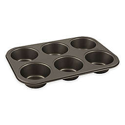 Range Kleen® Nonstick 6-Cup Jumbo Muffin Pan in Grey
