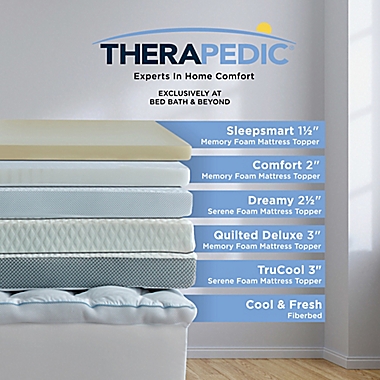 Therapedic&reg; Visco 2-Inch Comfort Twin Mattress Topper. View a larger version of this product image.