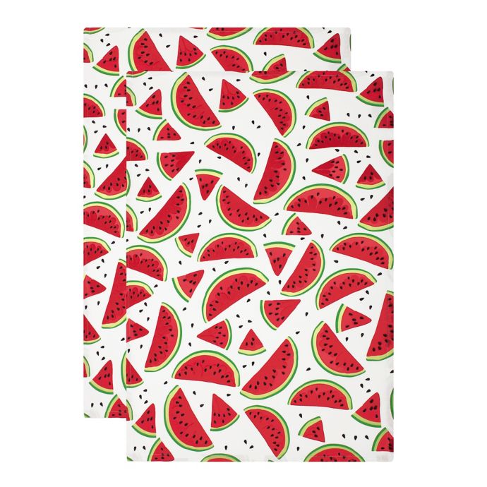 Mu Kitchen Watermelon Designer Print Kitchen Towels Set Of 2 Bed Bath Beyond