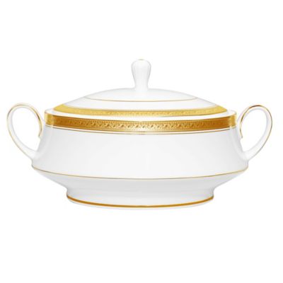Noritake&reg; Crestwood Gold Covered Vegetable Bowl