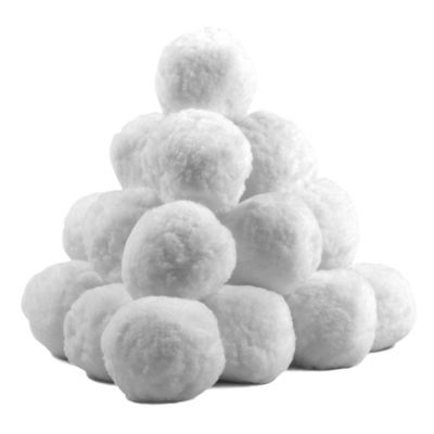 plush snow balls