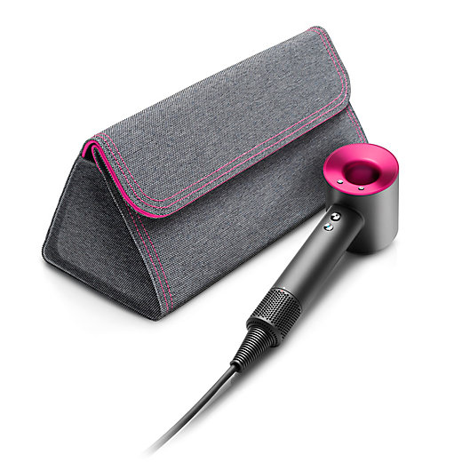 Alternate image 1 for Dyson Supersonic™ Hair Dryer in Iron/Fuchsia with Storage Bag