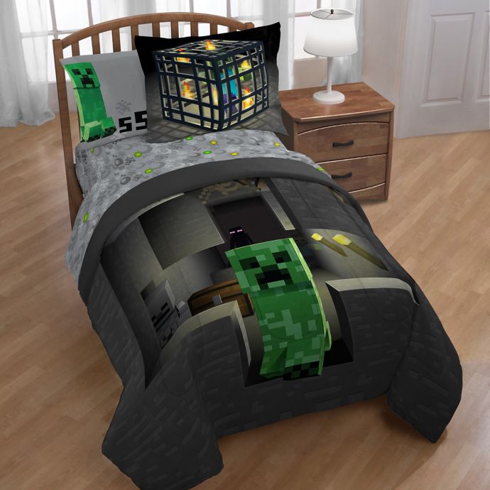 Minecraft Spawn 2 Piece Twin Full Comforter Set Bed Bath Beyond