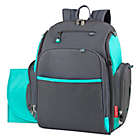 Alternate image 0 for Fisher Price&reg; Kaden Super Cooler Backpack Diaper Bag in Grey/Aqua