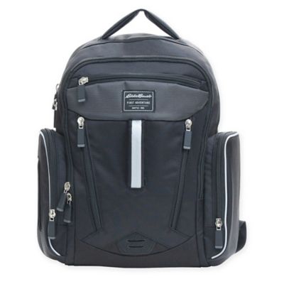 eddie bauer backpack grey tan