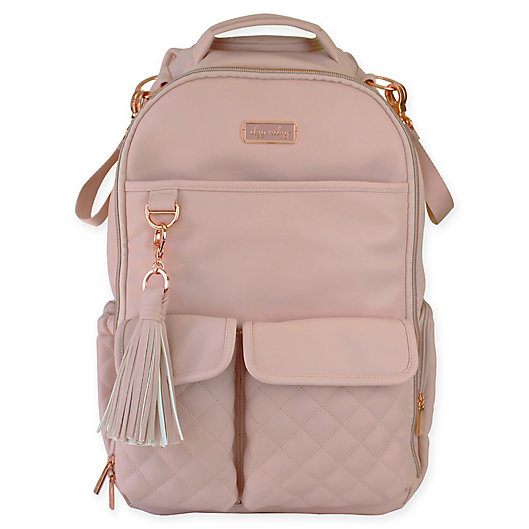 Alternate image 1 for Itzy Ritzy® Boss Quilted Diaper Backpack in Blush
