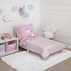 Alternate image 1 for Little Tikes&reg; Rainbows and Unicorns 4-Piece Toddler Bedding Set in Pink