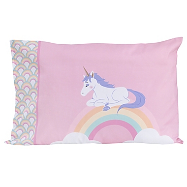 Little Tikes&reg; Rainbows and Unicorns 4-Piece Toddler Bedding Set in Pink. View a larger version of this product image.