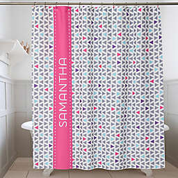 Geometric Personalized Shower Curtain