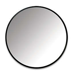 Umbra&reg; Hub 37-Inch Round Wall Mirror in Black