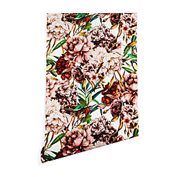 Deny Designs Marta Barragan Camarasa Vintage Flowers Peel & Stick Wallpaper in Pink
