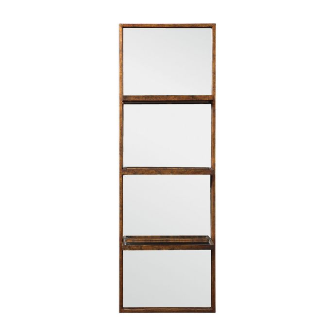 Uttermost 47 25 Inch X 16 Inch Rectangular Dalis Wall Mirror With Shelves Bed Bath Beyond