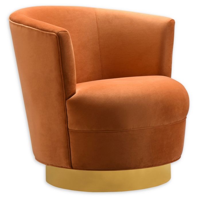 TOV Furniture™ Velvet Swivel Noah Chair | Bed Bath & Beyond