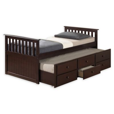 kids twin bed with storage