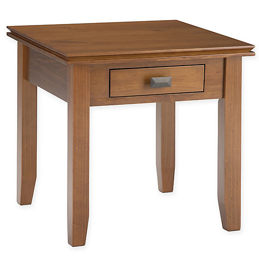 Alternate image 1 for Simpli Home Artisan Solid Wood End Table