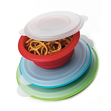 Prepworks Collapsible Storage Bowls with Lids (Set of 3). View a larger version of this product image.