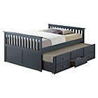 Alternate image 0 for Storkcraft Kids Marco Island Full Captain&#39;s Bed with Trundle and Drawers