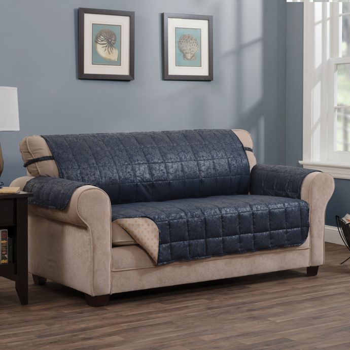 Brentwood Faux Leather Sofa Protector Bed Bath Beyond