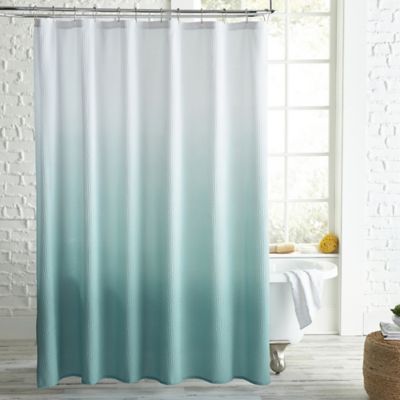 teal shower curtain