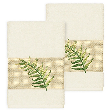 Linum Home Textiles Zoe Tropical Hand Towels (Set of 2). View a larger version of this product image.