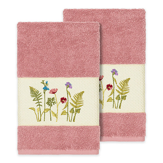 Alternate image 1 for Linum Home Textiles Serenity Wildflower Hand Towels (Set of 2)