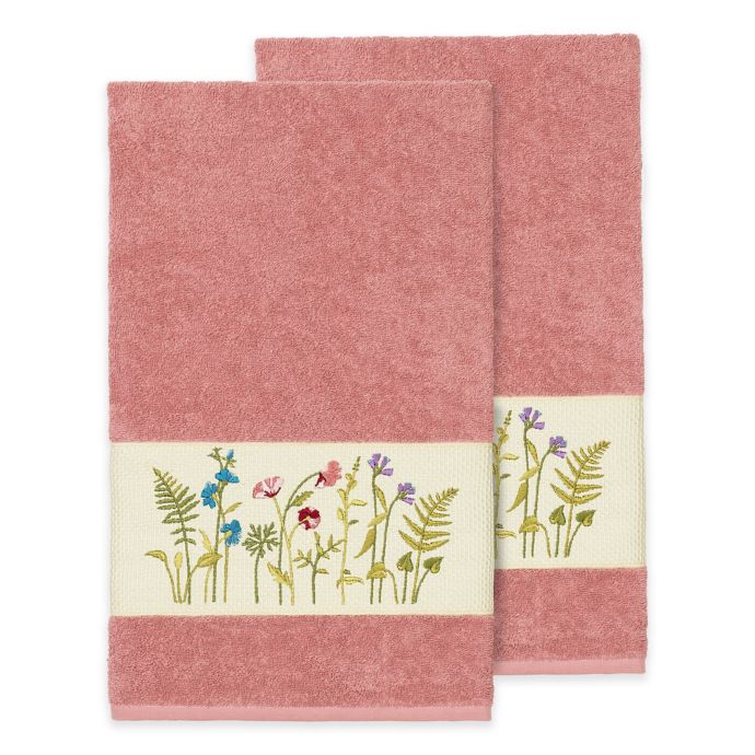 Linum Home Textiles Serenity Wildflower Bath Towel Collection Bed