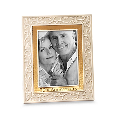 Lenox&reg; 50th Anniversary 5-Inch x 7-Inch Picture Frame. View a larger version of this product image.