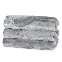 Sunbeam® Luxury Faux Fur Heated Throw Blanket in Grey