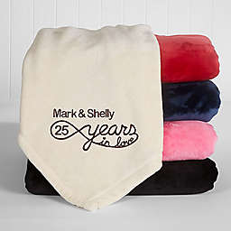 Years in Love Fleece Throw Blanket