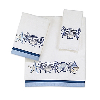 Avanti Nassau Bath Towel in White. View a larger version of this product image.