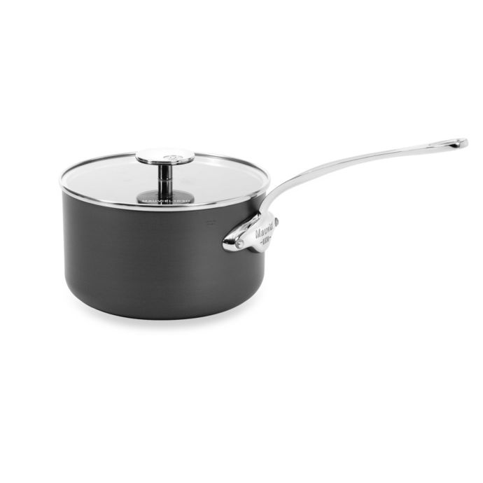 Mauviel M'stone2 Aluminum 2.6-Quart Saucepan with Glass Lid | Bed Bath