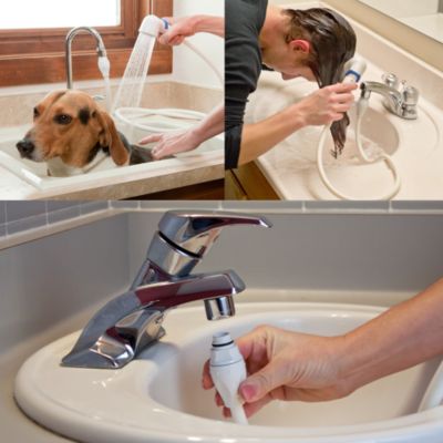 Rinse Ace Sink Faucet Rinser With, How To Connect A Garden Hose Bathtub Faucet