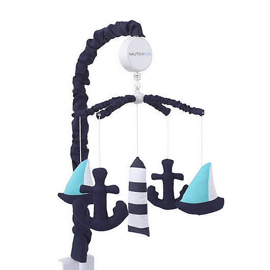 Alternate image 1 for Nautica Kids® Set Sail Musical Mobile in Navy