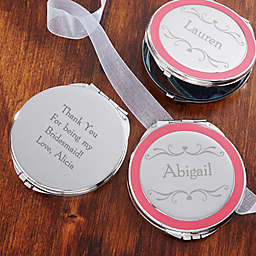 Bridal Party Engraved Compact Mirror