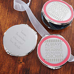 Daily Wit Engraved Compact Mirror